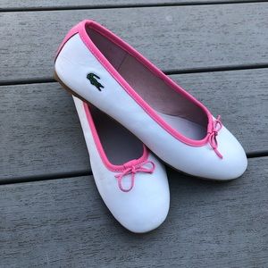 Lacoste Shoes | Nwot Lacoste Ballet Flats | Color: Pink/White | Size: 8 | Anayr3s's Closet